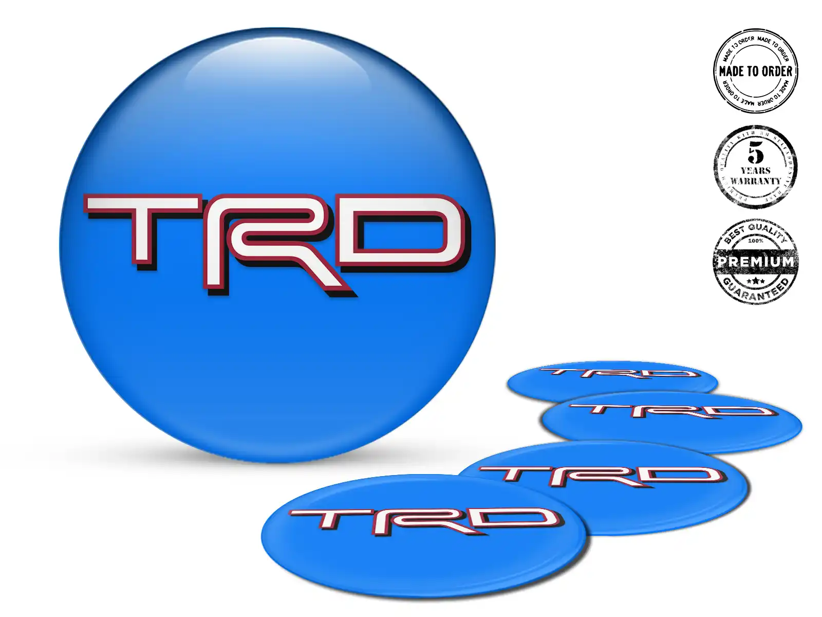 Toyota TRD Pegatinas Bombadas Etiqueta Empuje Gravitacional